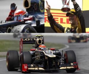Puzzle Ρομέν Grosjean - Lotus - Grand βραβείο του Καναδά (2012) (2η θέση)